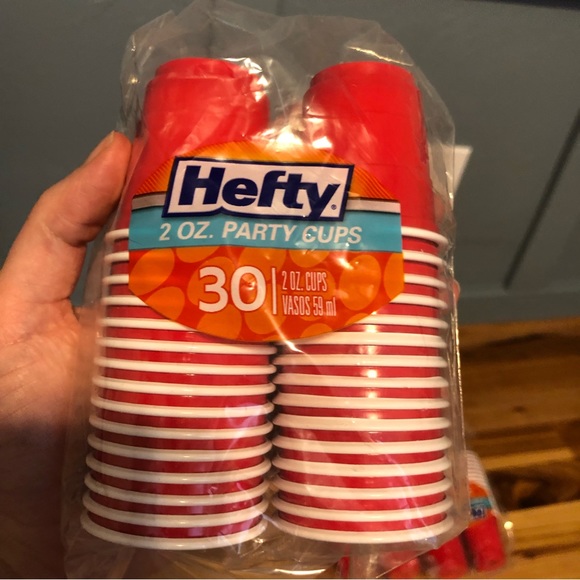 Hefty 2 oz party cups/plastic shot glasses 6 sets of 30 - Picture 2 of 3